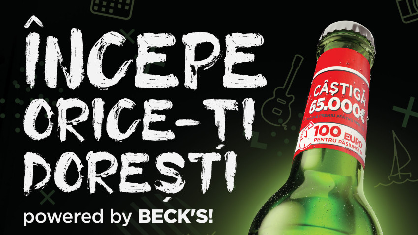 Beck’s câștigă premiul PIAȚA pentru cea mai eficientă promoție cu campania “Începe orice-ți dorești”