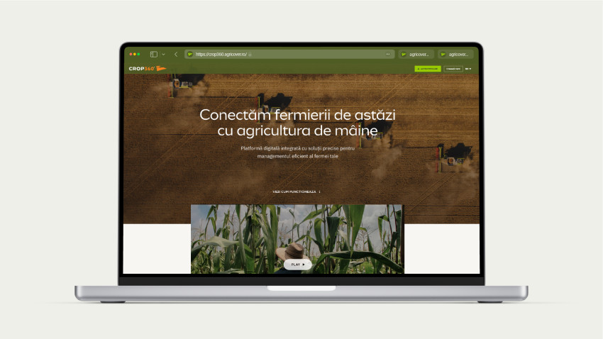 [Case Study] CROP360 - un exemplu de transformare digitală în agricultură al companiei Agricover, realizat în parteneriat cu Brandfusion si Commergent