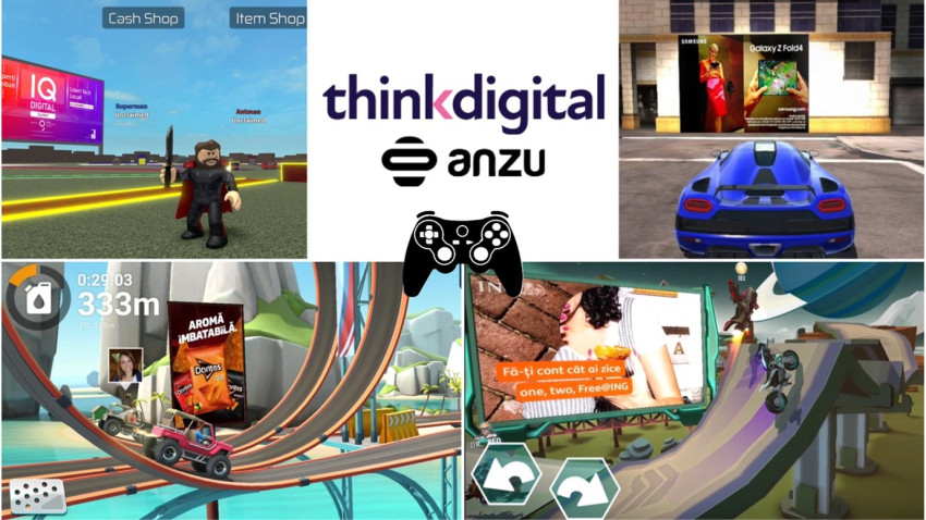 Marile branduri intră în joc. Cine sunt primii clienți care ating până la 8 milioane de români, prin noile formate de in-game advertising by Thinkdigital?