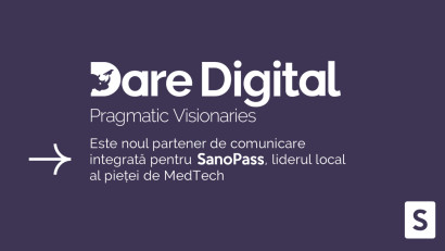 Dare Digital este noul partener de comunicare integrată pentru SanoPass, liderul local al pieței de MedTech