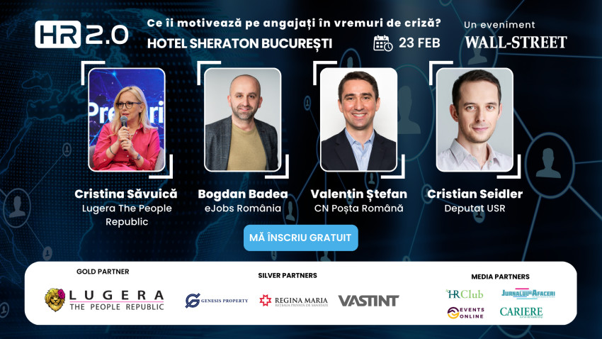 Valentin Ștefan, Director General Compania Națională Poșta Română vine la HR 2.0 – Ce îi motivează pe angajați în vremuri de criză