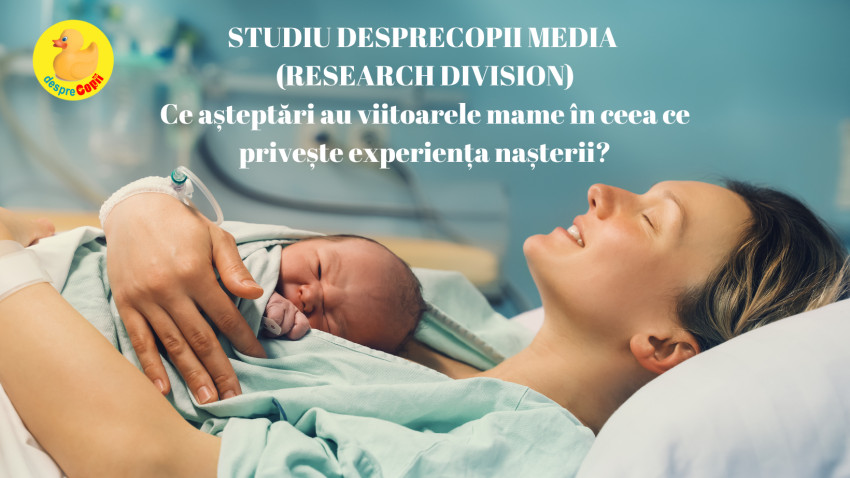 Studiu DespreCopii Media Research Division: Aproximativ o treime dintre femeile însărcinate (24%) sunt de părere că nașterea este în totalitate responsabilitatea echipei medicale
