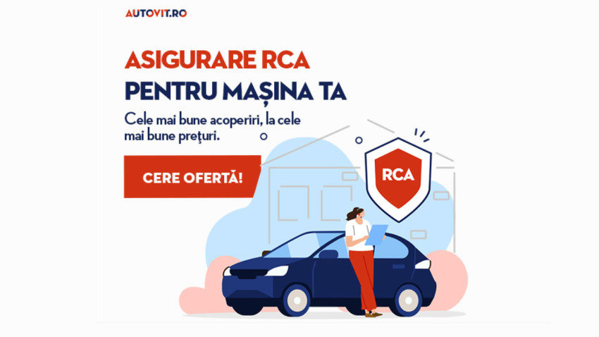 Polițe RCA disponibile direct pe Autovit.ro. Utilizatorii pot compara pe platformă toate ofertele de pe piață și pot genera online și instant asigurarea auto obligatorie