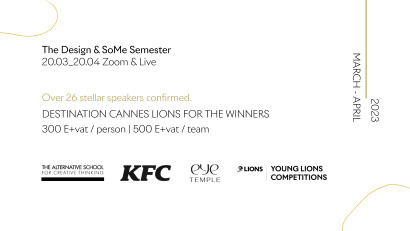 Programul Design &amp; SoMe @TheAlternativeSchool incepe in 20 Martie. Destinatie: Cannes Lions pentru Young Creatives