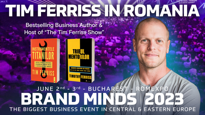 Tim Ferriss - Bestselling business author & host of "The Tim Ferriss Show" joins BRAND MINDS 2023