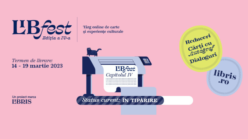 Libris organizează LIBfest în perioada 14-19 martie. Mii de cărți cu autograf, reduceri până la 86% și evenimente culturale online