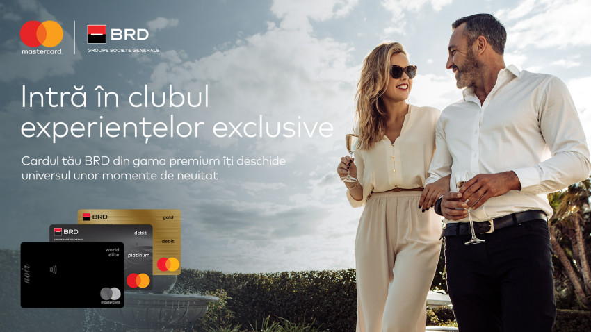Mastercard și BRD lansează experiențe și beneficii exclusive pentru posesorii de carduri Premium din România