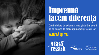 Campania &bdquo;Acasă Regăsit&rdquo; continuă cu o nouă rundă de &icirc;nscrieri. Vola.ro și Asociația The Social Incubator au lansat o campanie de str&acirc;ngere de fonduri pentru a ajuta alte familii să se reunească anul acesta