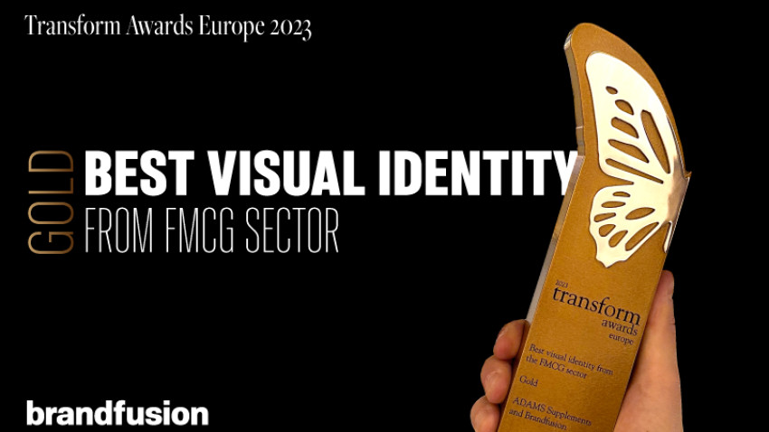Brandfusion a câștigat aurul la Transform Awards Europe 2023 cu rebrandingul Adams Supplements