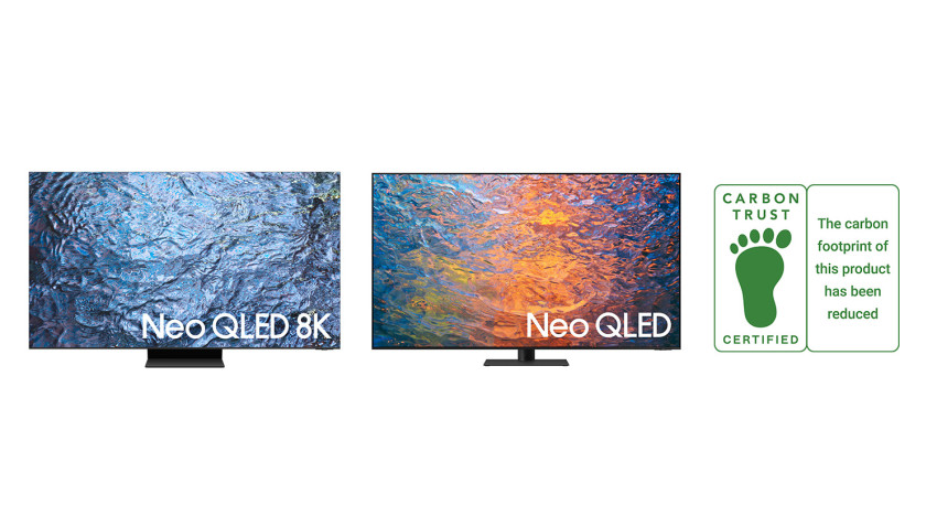 Gama de televizoare Samsung Neo QLED a anului 2023, certificată pentru „reducerea emisiilor de CO2” de către Carbon Trust