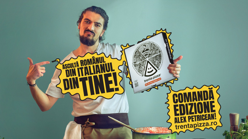 Trenta Pizza și Chef Alex Petricean fac pizza cu ingrediente românești pentru românul din italianul din tine