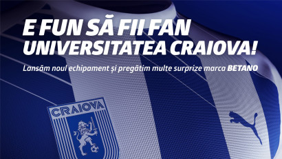 Betano prezintă echipamentele Universității Craiova pentru noul sezon
