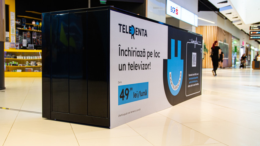 Startup-ul românesc Telerenta lansează RentBox – primul automat din lume ce permite închirierea pe loc și ridicarea instant de televizoare