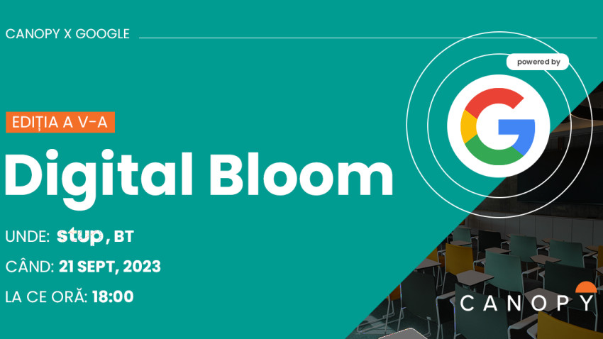Explorează Tendințele în Marketing alături de Canopy & Google la Digital Bloom 2023