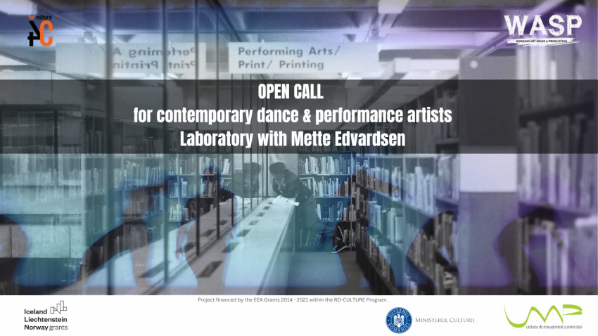 Open Call for contemporary dance & performance artists. Laboratory with Mette Edvardsen