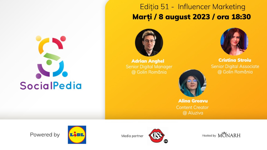 SocialPedia 51: Totul despre "Influencer Marketing în 2023" cu Adrian Anghel, Cristina Stroiu și Aluziva