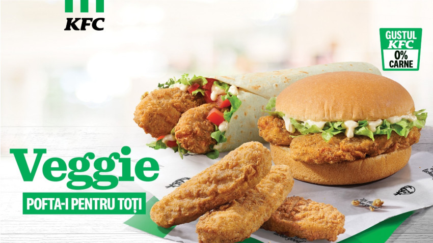 KFC lansează în premieră și în ediție limitată opțiuni de produse vegetariene