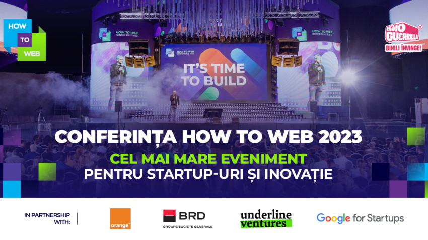 How to Web 2023, cel mai mare eveniment dedicat startup-urilor și inovației din Europa de Est, are loc pe 4-5 octombrie