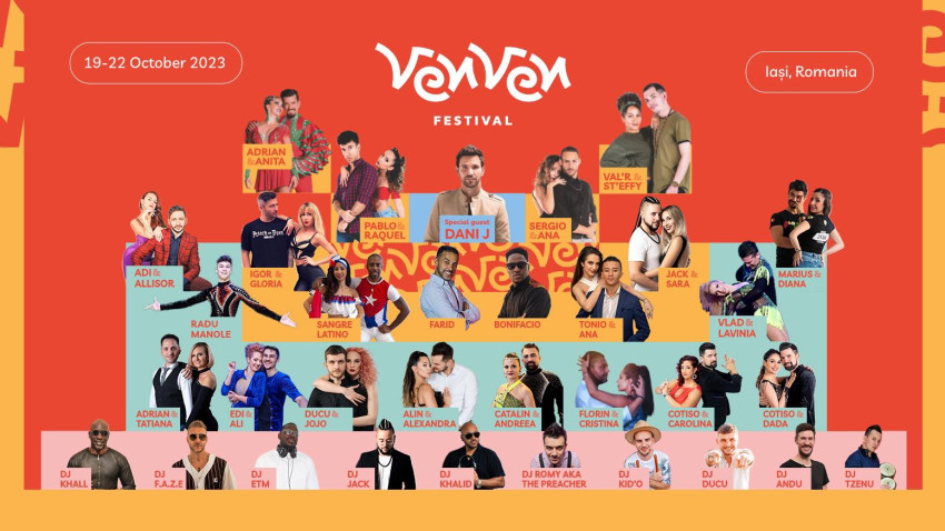 Ven Ven International Festival: Iași devine capitala europeană a dansurilor latino timp de 4 zile