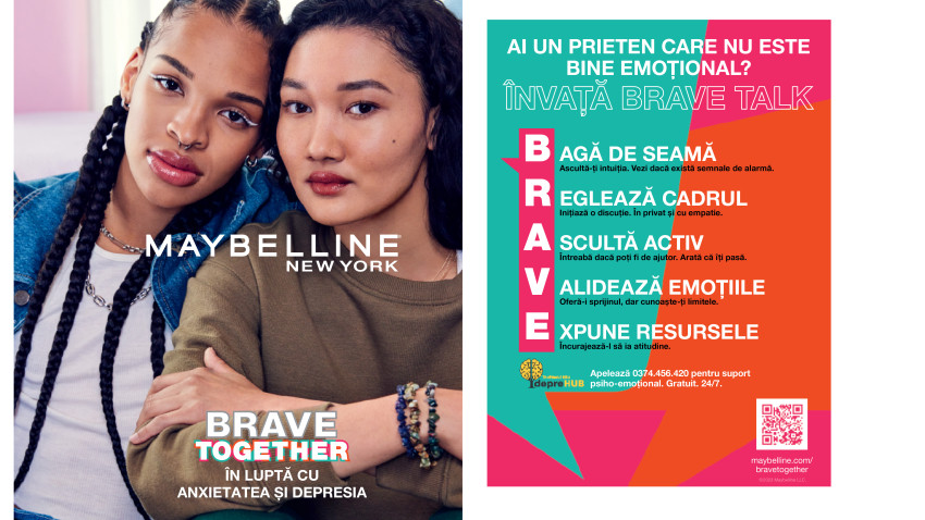 Maybelline New York lansează Brave Talk: instruire gratuită în sănătate mentală în universități