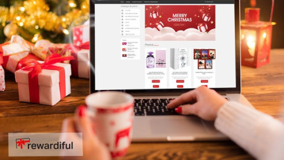 E-shopul tău cu cadouri de Crăciun pentru clienți, parteneri și angajați este gata &icirc;n 3 zile, cu Rewardiful Xmas