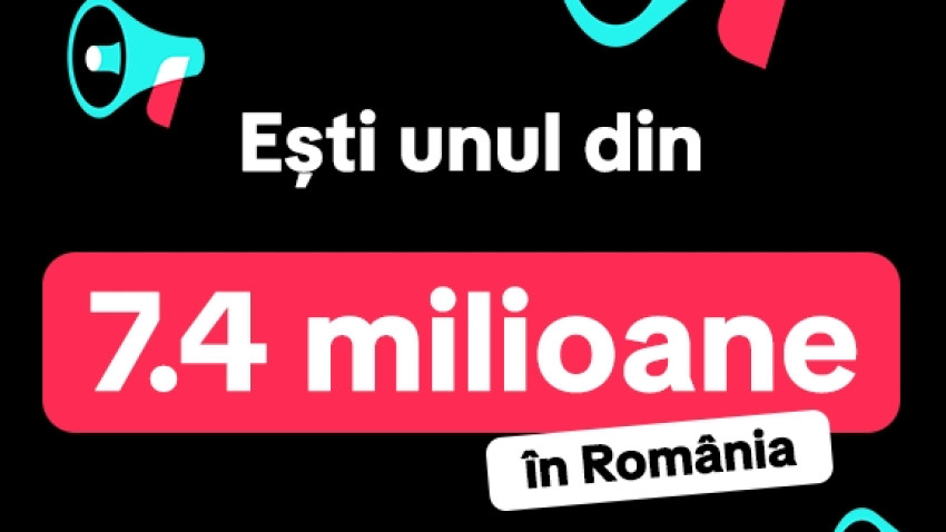 7.4 milioane de români folosesc TikTok în fiecare lună