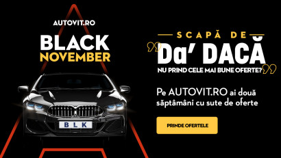 Black November la Autovit.ro: peste 500 de oferte pentru mașini și reduceri de peste un milion de euro