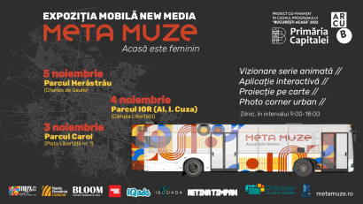 Expoziția mobilă META MUZE &icirc;ntr-un Autobuz: adusă &icirc;n stradă pentru a Promova Echitatea de Gen
