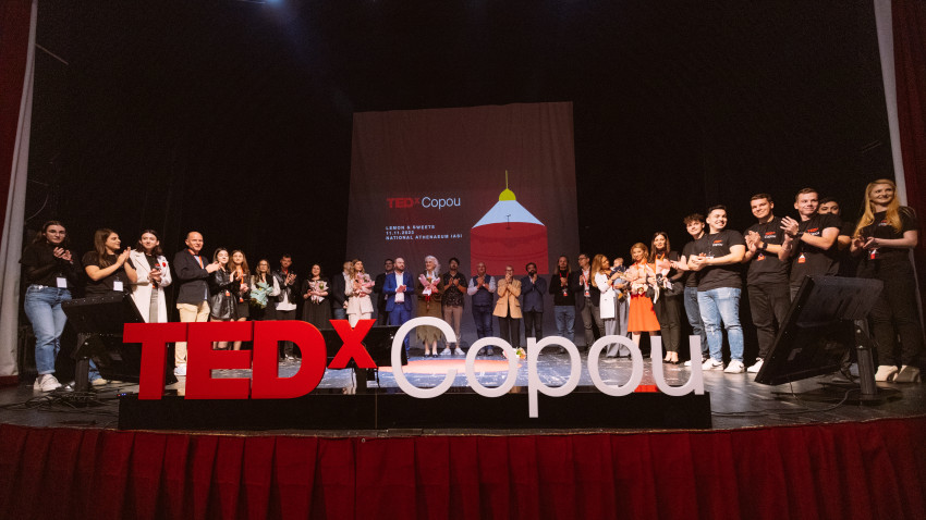 Într-o zi ploioasă, ce părea a fi una acrișoară, TEDx-ul a revenit pe scena Ateneului Național din Iași, sub forma TEDxCopou
