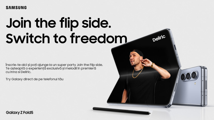 “Join The Flip Side. Switch to Freedom”: Samsung redefinește libertatea și deschide porțile către un univers de posibilități nelimitate cu Galaxy Z Flip5 și Galaxy Z Fold5