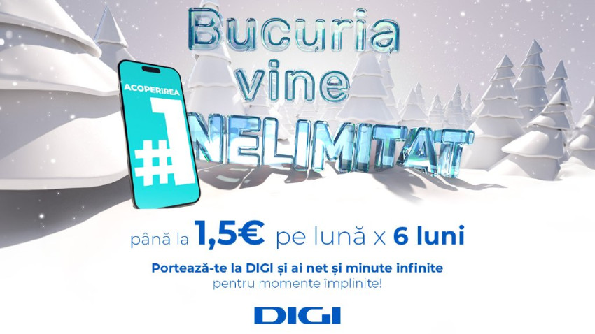 De Sărbători, “Bucuria vine Nelimitat” la DIGI