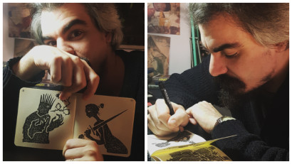 Ștefan Georgescu: Eu nu z&acirc;mbesc c&acirc;nd desenez, mereu arăt de parcă sunt gata să lovesc ceva