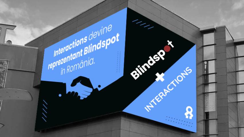 Parteneriatul Blindspot și Interactions aduce vești și povești pe panourile digitale din România