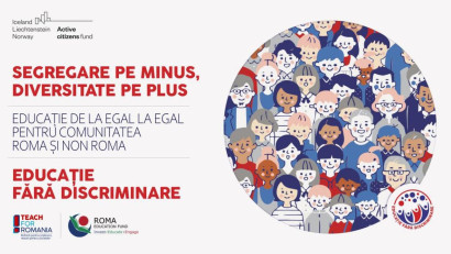 Teach for Romania &icirc;n parteneriat cu Roma Education Fund au lansat &icirc;nscrierile pentru participarea la evenimentul de &icirc;nchidere ,,Segregare pe Minus, Diversitate pe Plus&rdquo;