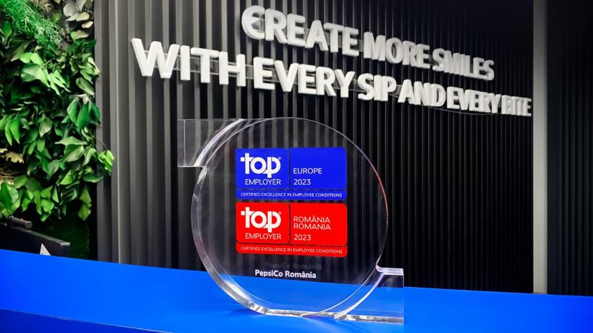 PepsiCo România obține certificarea internațională Top Employer pentru al unsprezecelea an consecutiv