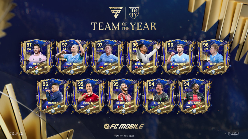 Team of The Year din EA SPORTS FC™ este acum disponibilă în EA SPORTS FC Mobile, aducând cei mai buni jucători ai anului în Ultimate Team™