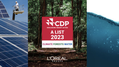 Grupul L&rsquo;Or&eacute;al a obținut un scor triplu &ldquo;A&rdquo; CDP pentru al 8-lea an consecutiv pentru leadership de mediu privind schimbările climatice, păduri și securitatea apei