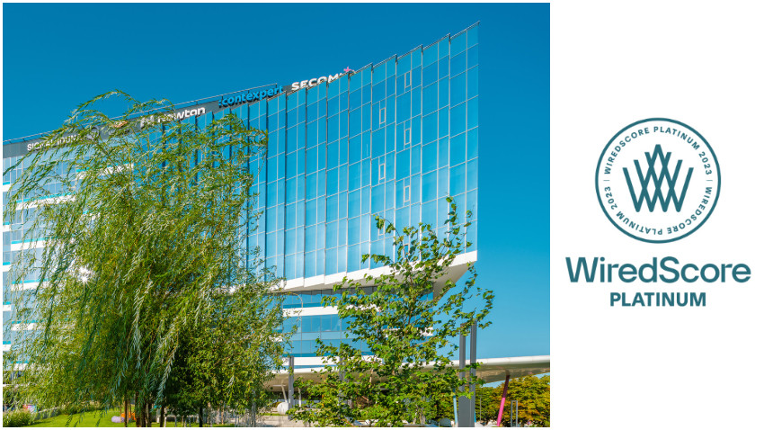 Equilibrium 2 este prima clădire certificată WiredScore Platinum din România, dar și primul proiect Skanska din Europa Centrală și de Est cu această certificare WiredScore