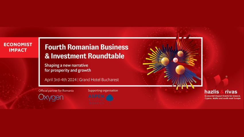 The Economist Impact Events prezintă a patra ediție a conferinței Romanian Business & Investment Roundtable la București, în intervalul 3-4 aprilie 2024