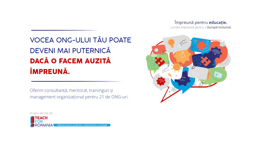 Teach for Romania a lansat înscrierile pentru participarea la evenimentul de închidere ,,Împreună pentru educație”