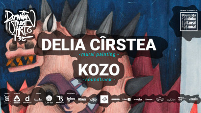 Romanian Street Art anunță intervenția artistică realizată de Delia C&icirc;rstea și Kozo