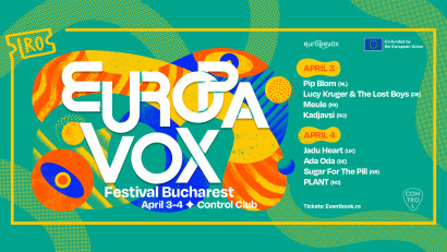 Europavox Festival Bucharest: artiști din 6 țări europene concertează alături de trupe locale, &icirc;ntre 3-4 aprilie, la Control Club