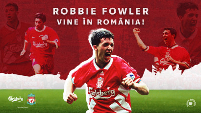 Carlsberg &icirc;l aduce &icirc;n Rom&acirc;nia pe Robbie Fowler, legenda Liverpool FC