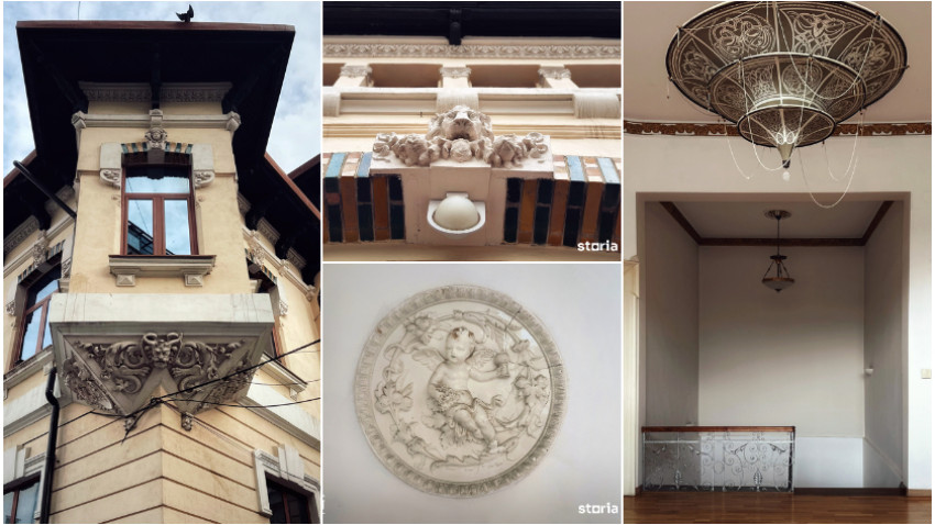 Un imobil impozant decorat cu zeități mitologice se vinde cu peste 1 milion de euro pe platforma Storia