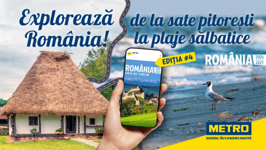 METRO aduce România mai aproape de cei care vor să o exploreze prin „România: Ghid de Turism”, aflat la a patra ediție