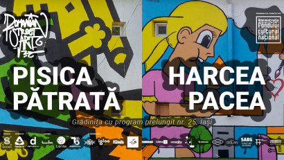 Vezi lucrările realizate de Pisica Pătrată și Harcea Pacea la Iași, &icirc;n cadrul Romanian Street Art