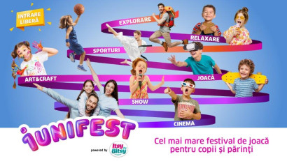 Părinții și copiii sunt așteptați la 1uniFEST, cel mai mare festival de joacă de Ziua Copilului