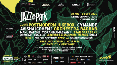 Jazzul &icirc;n toate formele lui, la cea de-a 12-a ediție Jazz in the Park - noi artiști confirmați.&nbsp;Mix captivant de sunete și stiluri &icirc;n Parcul Etnografic din Cluj-Napoca