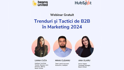 Beans United și HubSpot prezintă webinarul &quot;B2B Marketing &icirc;n 2024: Trenduri și Tactici pentru Succes&quot;