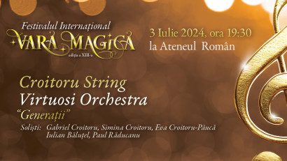 Premieră absolută:&nbsp;cele patru viori ale lui George Enescu vor răsuna pe scena Ateneului Rom&acirc;n &icirc;n deschiderea Festivalului &rdquo;Vara Magică'&quot;
